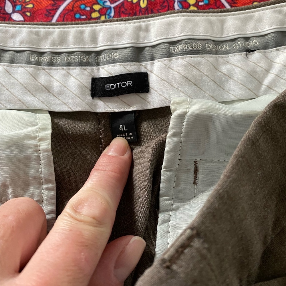 Express Editor pant, tan, 4L